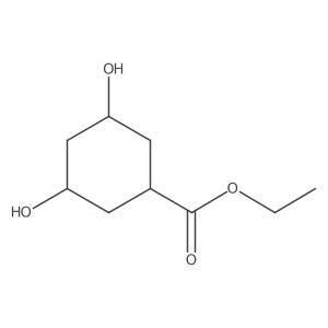 Ethyl 3,5-dihydroxycyclohexanecarboxylate结构式