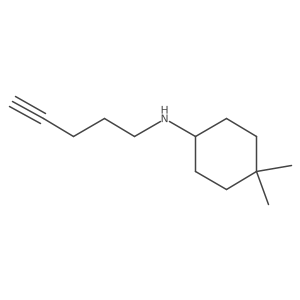 4,4-dimethyl-N-(pent-4-yn-1-yl)cyclohexan-1-amine Structure