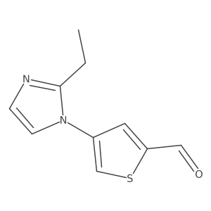 4-(2-ethyl-1H-imidazol-1-yl)thiophene-2-carbaldehyde Structure