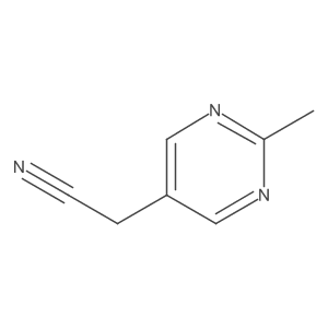 2-(2-Methylpyrimidin-5-yl)acetonitrile结构式