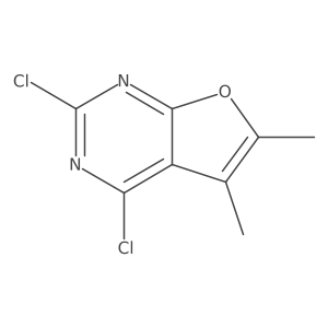 2,4-Dichloro-5,6-dimethylfuro[2,3-d]pyrimidine结构式