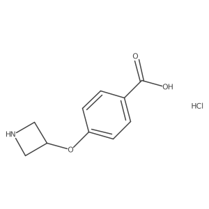 4-(3-Azetidinyloxy)benzoic acid hydrochloride结构式