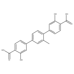 3,3''-Dihydroxy-2'-methyl-[1,1':4',1''-terphenyl]-4,4''-dicarboxylic acid Structure
