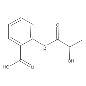 2-(2-Hydroxypropanoylamino)benzoic acid Structure