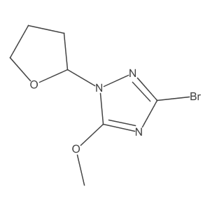 3-bromo-5-methoxy-1-(tetrahydrofuran-2-yl)-1H-1,2,4-triazole Structure