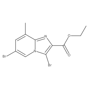 Ethyl 3,6-dibromo-8-methylimidazo[1,2-a]pyridine-2-carboxylate Structure