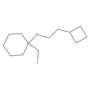 1-(2-Cyclobutylethoxy)-1-(iodomethyl)cyclohexane结构式
