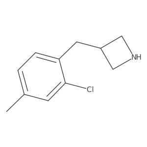 3-[(2-Chloro-4-methylphenyl)methyl]azetidine Structure