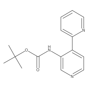 Tert-butyl [2,4'-bipyridin]-3'-ylcarbamate Structure