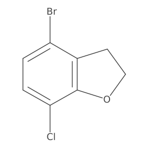 4-Bromo-7-chloro-2,3-dihydrobenzofuran Structure