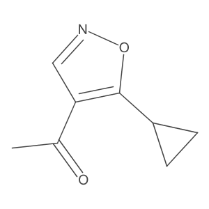 1-(5-Cyclopropylisoxazol-4-yl)ethan-1-one Structure