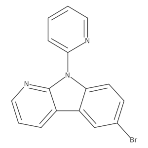 6-Bromo-9-(pyridin-2-yl)-9H-pyrido[2,3-b]indole Structure