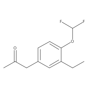 1-(4-(Difluoromethoxy)-3-ethylphenyl)propan-2-one Structure