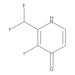 2-(Difluoromethyl)-3-iodo-4-hydroxypyridine Structure