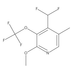 4-(Difluoromethyl)-2-methoxy-5-methyl-3-(trifluoromethoxy)pyridine结构式