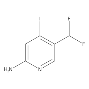 5-(Difluoromethyl)-4-iodopyridin-2-amine Structure