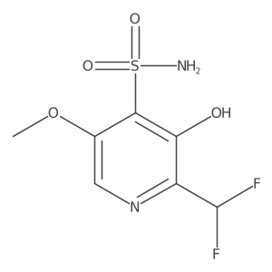 2-(Difluoromethyl)-3-hydroxy-5-methoxypyridine-4-sulfonamide结构式