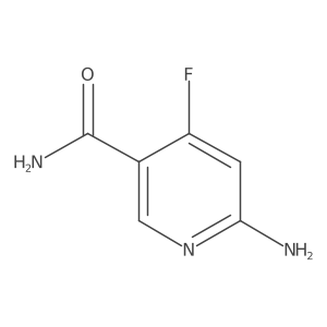 6-Amino-4-fluoronicotinamide结构式