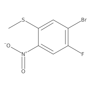 (5-Bromo-4-fluoro-2-nitrophenyl)(methyl)sulfane结构式
