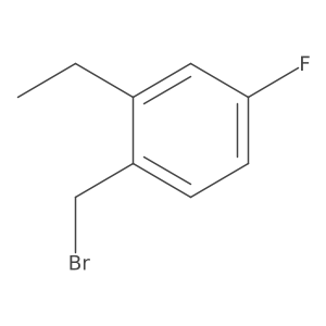 1-(Bromomethyl)-2-ethyl-4-fluorobenzene结构式