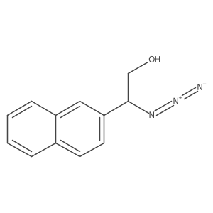 2-Azido-2-(naphthalen-2-yl)ethan-1-ol结构式
