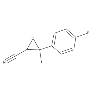 3-(4-Fluorophenyl)-3-methyloxirane-2-carbonitrile结构式