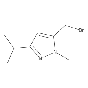 5-(bromomethyl)-1-methyl-3-(propan-2-yl)-1H-pyrazole Structure