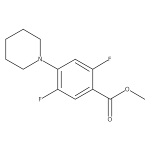 Methyl 2,5-difluoro-4-piperidin-1-ylbenzoate Structure