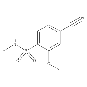 4-cyano-2-methoxy-N-methylbenzene-1-sulfonamide Structure