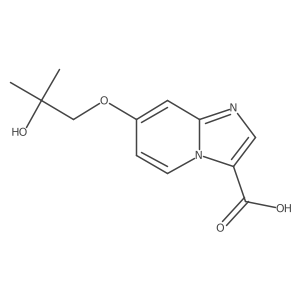 7-(2-Hydroxy-2-methylpropoxy)imidazo[1,2-a]pyridine-3-carboxylic acid结构式