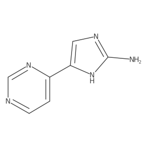 5-(pyrimidin-4-yl)-1H-imidazol-2-amine结构式