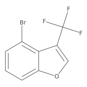 4-Bromo-3-(trifluoromethyl)benzofuran结构式