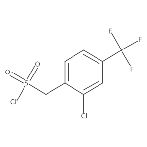 [2-Chloro-4-(trifluoromethyl)phenyl]methanesulfonyl chloride结构式