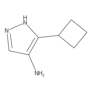 5-Cyclobutyl-1H-pyrazol-4-ylamine Structure
