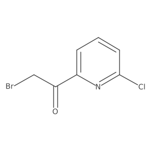2-Bromo-1-(6-chloropyridin-2-yl)ethanone Structure