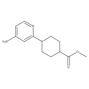 Methyl 1-(4-aminopyridin-2-yl)piperidine-4-carboxylate Structure