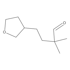 2,2-Dimethyl-4-(oxolan-3-yl)butanal Structure