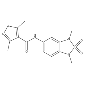 N-(1,3-dimethyl-2,2-dioxido-1,3-dihydrobenzo[c][1,2,5]thiadiazol-5-yl)-3,5-dimethylisoxazole-4-carboxamide Structure