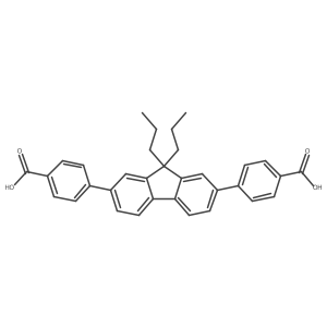 4,4a(2)-(9,9-Dipropyl-9H-fluorene-2,7-diyl)bis[benzoic acid] Structure