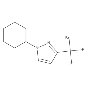 3-(Bromodifluoromethyl)-1-cyclohexyl-1H-pyrazole Structure