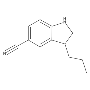 3-Propyl-2,3-dihydro-1H-indole-5-carbonitrile Structure