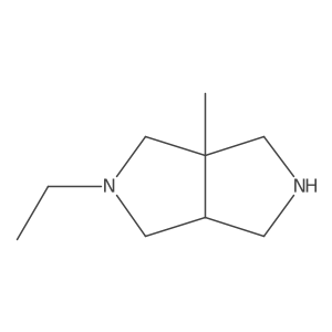 2-Ethyl-3a-methyl-octahydropyrrolo[3,4-c]pyrrole结构式