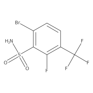 6-Bromo-2-fluoro-3-(trifluoromethyl)benzenesulfonamide Structure