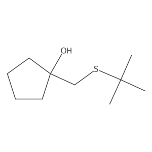 1-[(Tert-butylsulfanyl)methyl]cyclopentan-1-ol Structure