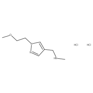 {[1-(2-methoxyethyl)-1H-pyrazol-4-yl]methyl}(methyl)amine dihydrochloride Structure