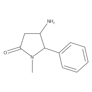 4-Amino-1-methyl-5-phenylpyrrolidin-2-one Structure