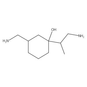 3-(Aminomethyl)-1-(1-aminopropan-2-yl)cyclohexan-1-ol Structure