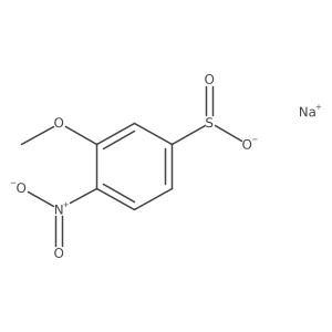 Sodium 3-methoxy-4-nitrobenzene-1-sulfinate结构式