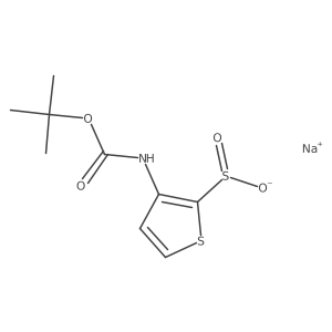 Sodium 3-{[(tert-butoxy)carbonyl]amino}thiophene-2-sulfinate Structure