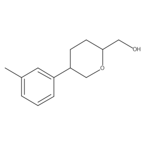 [5-(3-Methylphenyl)oxan-2-yl]methanol Structure